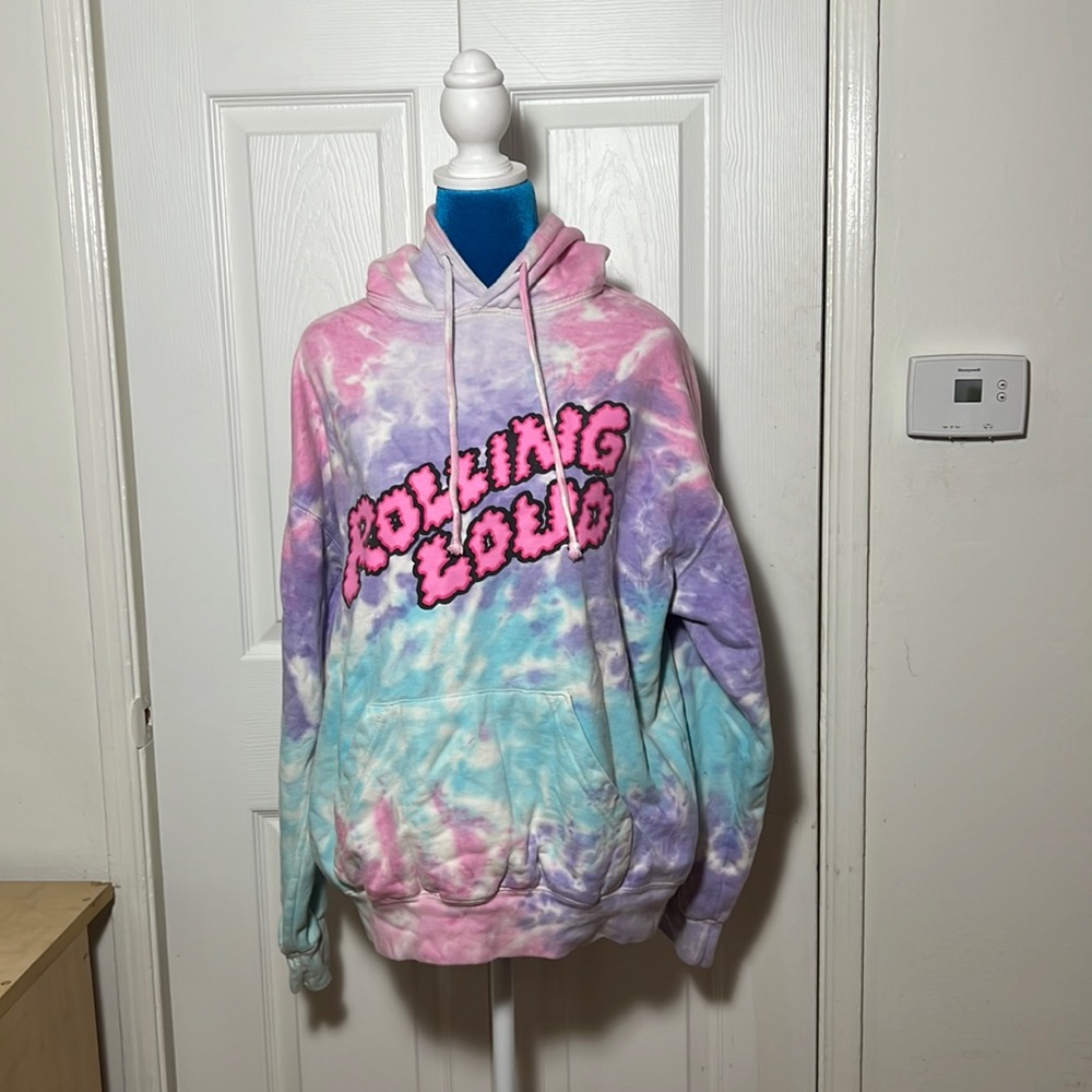 Rolling Loud Tie dye Hoodie L